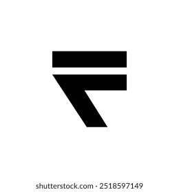 Concepto de diseño de logotipo de letra F