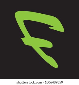 F Letra Logo Diseño Icono creativo Letras modernas Logo vector