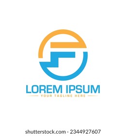 Diseño del logotipo de la letra F diseño del logotipo de la letra creativa diseño del logotipo de la letra moderna 