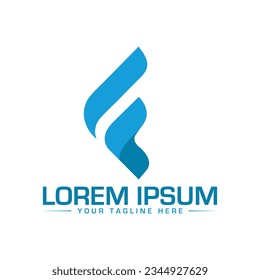 Diseño del logotipo de la letra F diseño del logotipo de la letra creativa diseño del logotipo de la letra moderna 