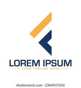 Diseño del logotipo de la letra F diseño del logotipo de la letra creativa diseño del logotipo de la letra moderna 