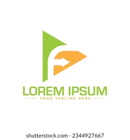 Diseño del logotipo de la letra F diseño del logotipo de la letra creativa diseño del logotipo de la letra moderna 