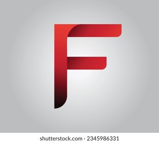 F letter logo design with creative modern typography and abstract 