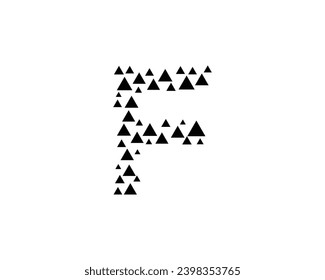 F letter logo design element