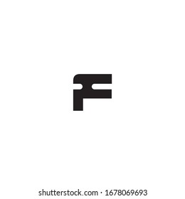 F letter logo design and minimalist sign