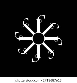 Diseño de logotipo de letra F, diseño de monograma F, letra F en diseño de flores