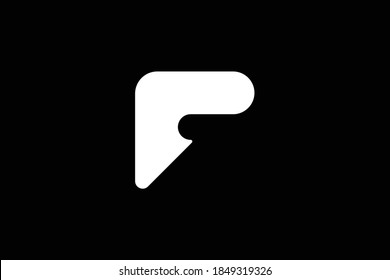 F letter logo design on luxury background. F monogram initials letter logo concept. F icon design. Elegant and Professional white color letter icon design on black background. F