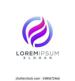 F letter logo design ready to use