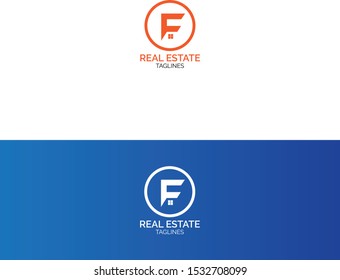 F letter logo design logo design for real estate logo design template 