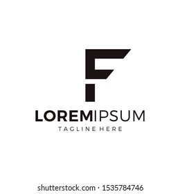 F letter logo design simple vector