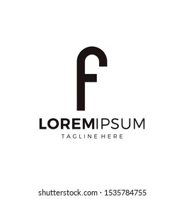 F letter logo design simple vector