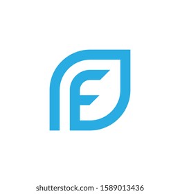 F letter logo design template vector.