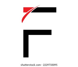 f letter logo design template