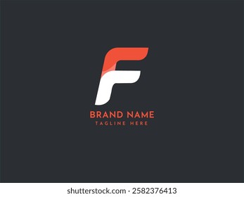 F letter logo design template 