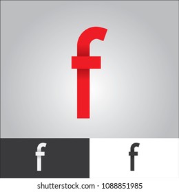 f letter logo design vector