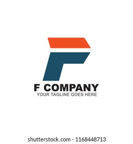 F letter logo design vector template