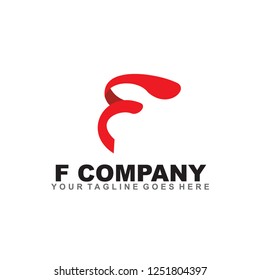 F letter logo design vector template