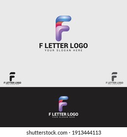 F - LETTER Logo Design Vector Template