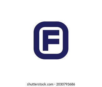 F- und OF-Buchstaben-Logo-Design, Vektorvorlage