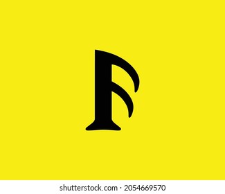 vector de diseño de logotipo de letra F