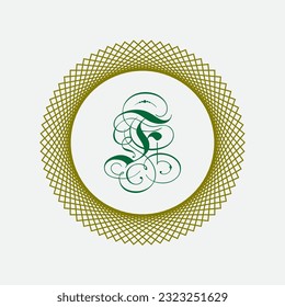 F diseño del logotipo de letra en vector.
