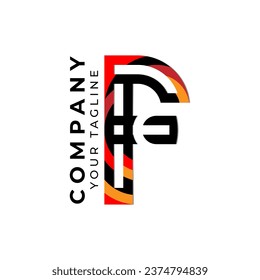 F Plantilla vectorial de diseño de logotipo de letra. Símbolo gráfico de alfabeto para identidad empresarial