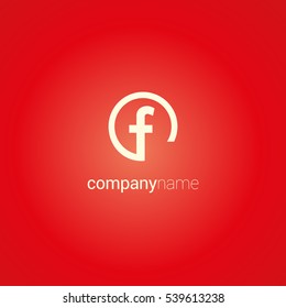 F Letter logo design vector element