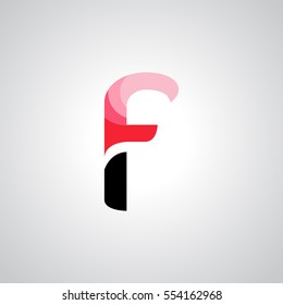 F Letter logo design vector element