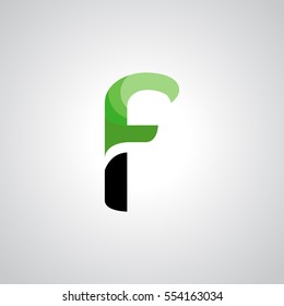 F Letter logo design vector element