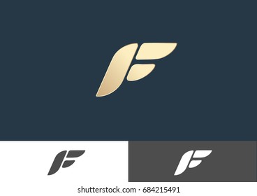 F Letter Logo Design Vector Template 