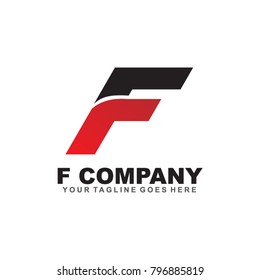 F letter logo design vector template