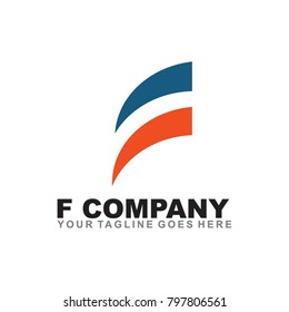 F letter logo design vector template