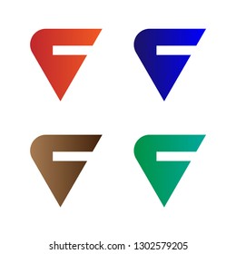 F Letter Logo Logo, editable and printable perfect for use in a wide range of new media templates: Web Marketing Agency, Social Media Services Showcase, Online Marketing Apps, and Web.