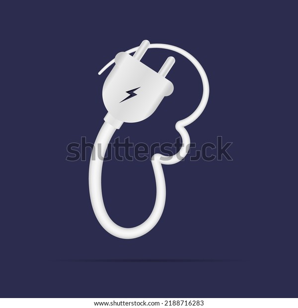 F letter logo electric power plug. İsolated vector\
typeface for power design, application logo, energy identity,\
charging things etc.