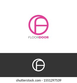 F letter logo, FD letter logo, FDO letter logo. Combination of circle shape and the letters itself. Suitable for any professional company or community that runs in fashion and/or interior design niche