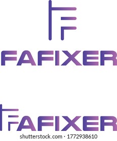  F Elementos de plantilla de diseño de iconos de logotipo de letra. Color del vector.