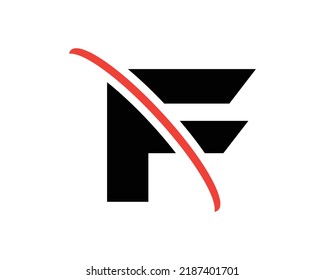 F Buchstaben Logo Symbol Design Vorlagenelemente.