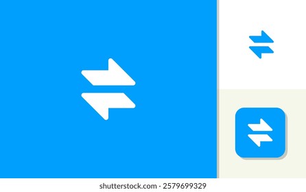 F letter logo icon design simple