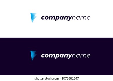 F Letter Logo Icon Low Poly Modern Design template Element. Vector Illustration. F Monogram