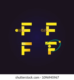 f letter logo, minimalist and unique logo vector