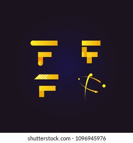 f letter logo, minimalist and unique logo vector