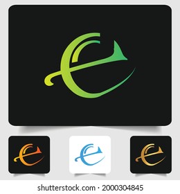 F-Buchstaben-Logo, modernes abstraktes Farbverlauf-Design