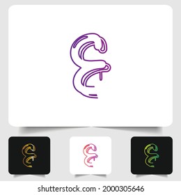 F letter logo modern abstract gradient design