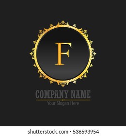 F Letter logo, Monogram design elements, line art logo design. Beautiful Boutique Logo Designs, Business sign, Restaurant, Royalty, Cafe, Hotel, Heraldic, Jewelry, Fashion, Wine. Vector illustration