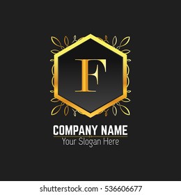 F Letter logo, Monogram design elements, line art logo design. Beautiful Boutique Logo Designs, Business sign, Restaurant, Royalty, Cafe, Hotel, Heraldic, Jewelry, Fashion, Wine. Vector illustration