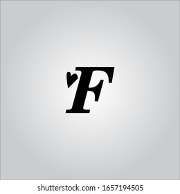 F letter logo with nice white background.F letter icon.