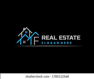 Logo de la letra F. Casa Sencilla, Arquitectura Inmobiliaria Diseño Icono.