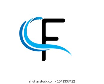 F Letter logo or symbol template