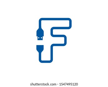 F Letter logo or symbol template design
