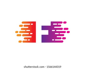 F Letra logotipo ou modelo de símbolo design